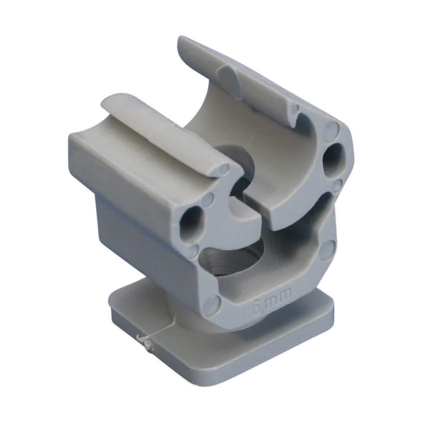 NVENT ERICO - Morsetto per condutture con chiusura a scatto, 8mm solido. Snap close conductor clamp, 8m solid.