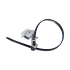 NVENT CADDY - Clip per fascette in plastica e acciaio armonico ARMOUR, flangia da 2-3 mm, fascetta ferma in nylon nero CABTIEHOLFCL, SPRST, ARM, 2-3 F, NY BLTIE, 10.