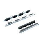 NVENT ERIFLEX - Kit supporto barra CABS, 1-4 barre per fase, 30-125 mm larghezza barra collettrice, 5 mm spessore della barra, 550 mm, portasbarre 4/5 TN 600.