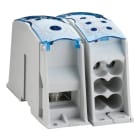 NVENT ERIFLEX - Distributore unipolare 500A IEC per conduttori piatti a 6 cavi in alluminio UDF6C500AL.