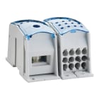 NVENT ERIFLEX - Ripartitore unipolare per distribuzione potenza, 500 A IEC, da conduttore piatto a 12 cavi in alluminio.