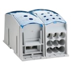 NVENT ERIFLEX - Distributore unipolare UDF9C1000AL, potenza 1.000 A IEC, per conduttore piatto a 9 cavi in alluminio.