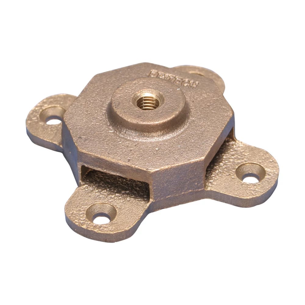 NVENT ERICO - Base terminali aerei, filettatura metrica, Ottone, M10 Thread - AIR TERMINAL BASE, METRIC THREAD, BRASS, M10