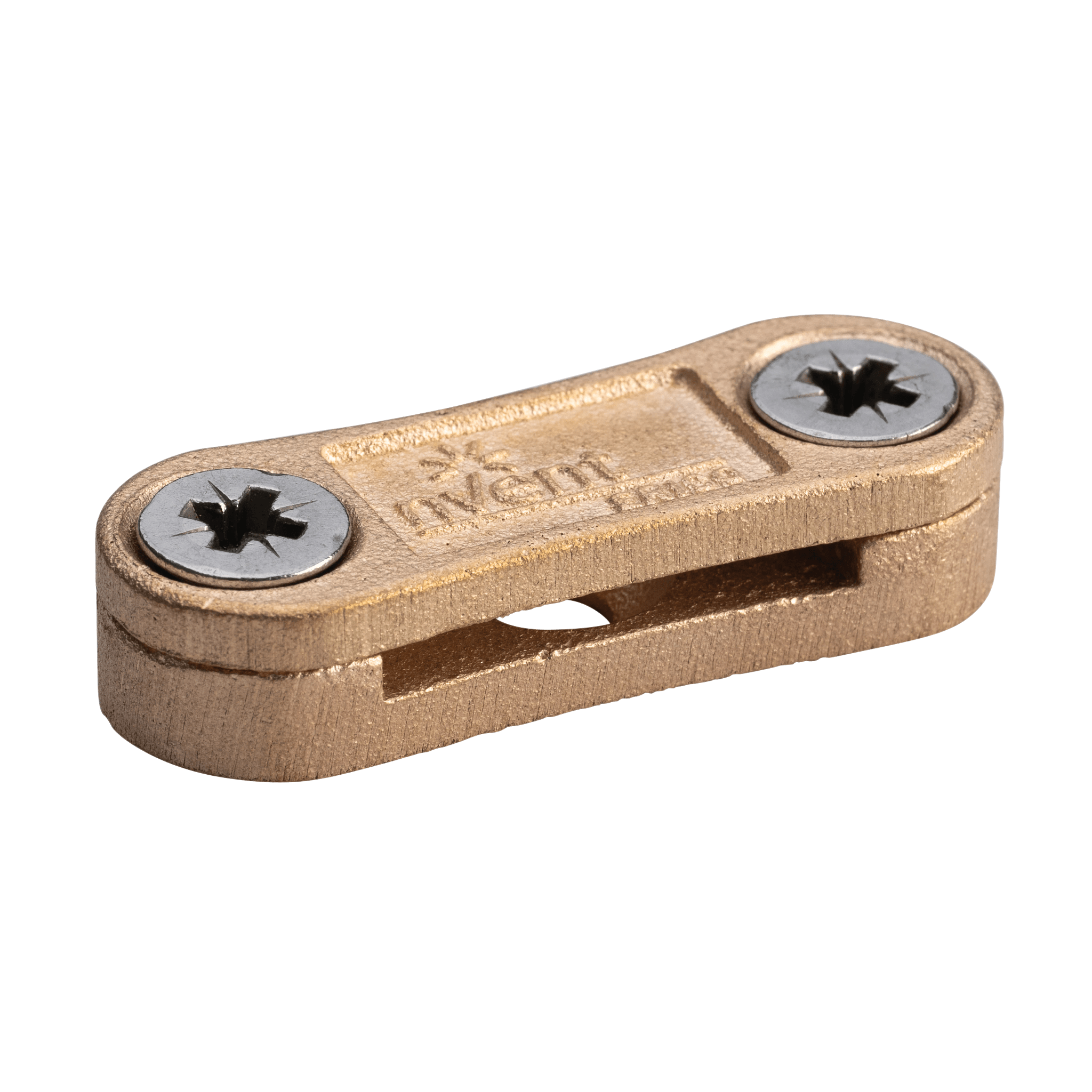 NVENT ERICO - Clip per bandella in bronzo duro con piombo, S304, 25x3mm, nastro isolato, morsetto per nastro in ottone, 25x3m, isolato.