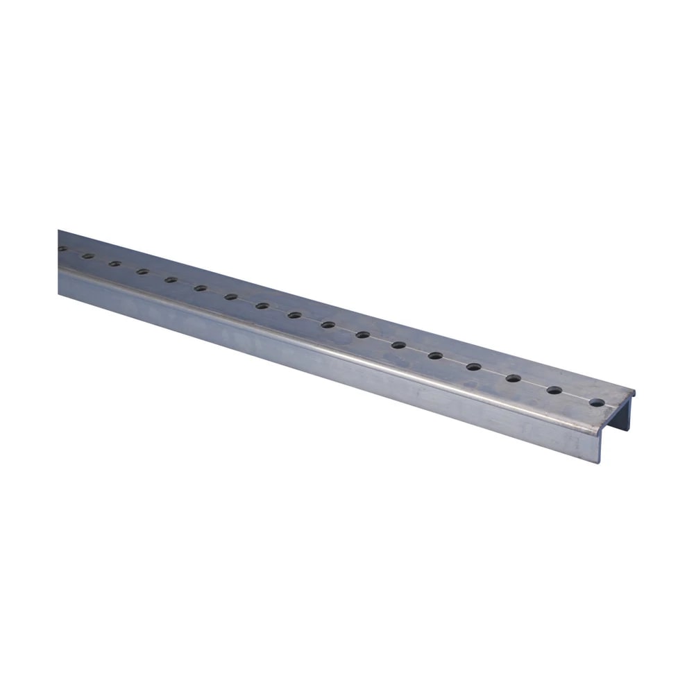 NVENT ERIFLEX - Profilo forato in ABS per supporto barra regolabile, dimensioni 2.000 mm x 23 mm x 47 mm, passo 25mm.