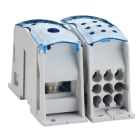 NVENT ERIFLEX - Ripartitore unipolare da 500 A IEC per conduttori piatti a 9 cavi in alluminio UDF9C500AL.