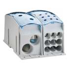 NVENT ERIFLEX - distributore unipolare per potenza IEC 1.250A, 2 cavi linea, 9 cavi carico, in alluminio RIPARTITORE UNIPOLARE UD2C9C1250AL