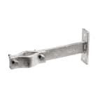 NVENT ERICO - Supporto palo in acciaio zincato, dimensioni 280 mm x 40 mm x 120 mm, per mast support.
