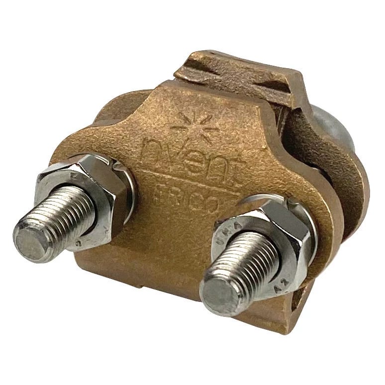 NVENT ERICO - Morsetto per picchetto di terra, bullone a U, GR ROD CL, 1 conduttore, #4 Solido-300 kcmil A trefoli, 70 mm²-185 mm² A trefoli, 5/8 1D, 4.