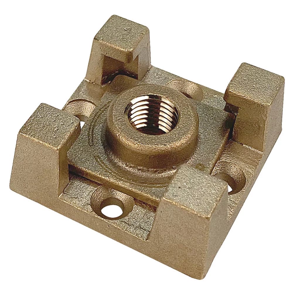 NVENT ERICO - Base terminali aerei, per bandella AIR TERMINAL BASE, METRIC THREAD, BRASS, M1.