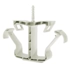 NVENT CADDY - Supporto doppio per cavi con inserto, 80 cavi, diametro 10mm, ideale per organizzare e proteggere i cavi.