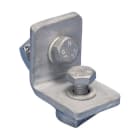 NVENT CADDY - Staffa angolare a 2 fori, acciaio zincato a caldo, 50mm x 48mm, vite M10, 1-1 H ANGLE BRACK,ST,HD,50MM X 48MM,M10. 313330