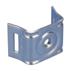 NVENT CADDY - Staffa di supporto per palo tondo con un foro M8 filettato, ideale per montare segnali su pali.