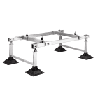 NVENT CADDY - Kit di supporto per unità di trattamento aria leggere Pyramid EQ SUP KIT, 4 basi per colonna, LIGHT D.