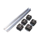 NVENT ERIFLEX - Guida di supporto per barre piatte regolabili in profilo di alluminio da 2 metri. 504980