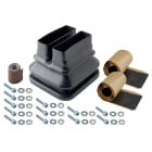NVENT ERIFLEX - Pressacavi IP55 FleXbus con doppio ingresso, dimensioni 176 mm x 157 mm x 152 mm, adatto per cavi da 2 a 1810mm2.