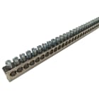 NVENT ERIFLEX - Morsettiera di terra e neutro, ottone nichelato, 130 connessioni, 130 uscite.