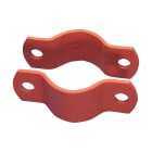 NVENT CADDY - Morsetto tubo per applicazioni pesanti, HDP, PAI, Finitura verniciata, Red Oxide, 48-49 mm OD, 1 1/2" tubo, 40 DN.