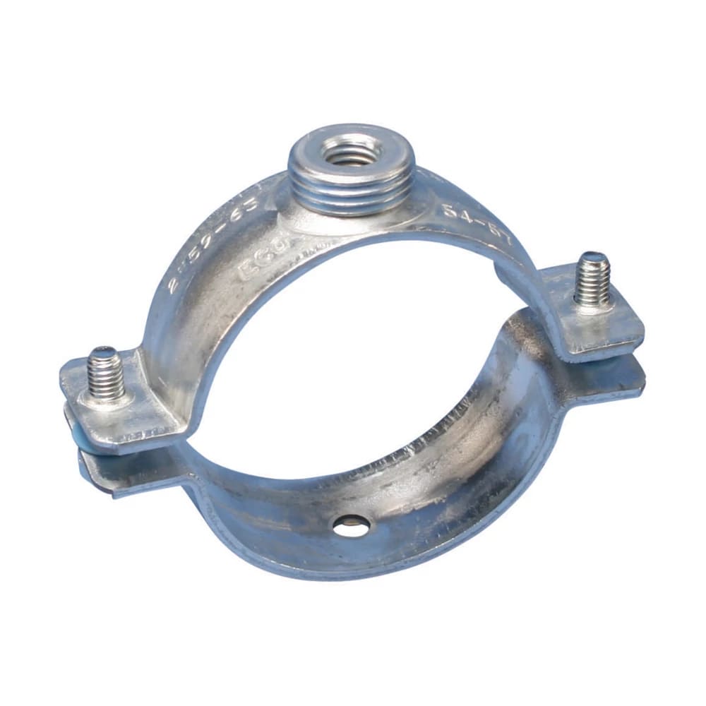 NVENT CADDY - PX NI Morsetto per tubi in Acciaio EG da 112-117 mm OD con filettatura da 1/2" e 31 mm di lunghezza. 577220