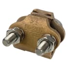 NVENT ERICO - Morsetto per picchetto di terra, bullone a U, GR ROD CL, 1 conduttore, #4 Solido-300 kcmil A trefoli, 70 mm²-185 mm² A trefoli, 5/8 1D, 4. 710410