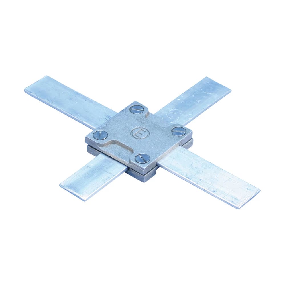 NVENT ERICO - Morsetto a nastro quadrato in alluminio, dimensioni 25 x 3 mm, con nastro da 54 mm x 13 mm x 54 mm. 711400