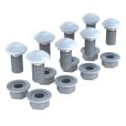 NVENT CADDY - Kit di fissaggio per scala cavi, completo di bullone quadrato M10x20 e dado autofrenante. 842000