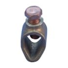 NVENT ERICO - Morsetto per picchetto di terra, barra filettata a conduttore, bronzo duro, 5/8"-3/4" dia, 70 mm² a trefoli max, 14 mm chiave, GRRODCL RCOND BRONZE GUNM 5/8-3/4D 70MST.