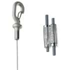 NVENT CADDY - Kit di supporto per cavo da 2mm con terminali di ancoraggio senza utensili - lunghezza di 2m, resistente fino a 44kg - SLK HOOK, 2mm WIRE, 2m LENGTH.