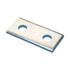 NVENT CADDY - Staffa piatta a due fori in acciaio resistente, HD 83mm con vite M10 inclusa.