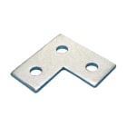 NVENT CADDY - Staffa angolare piatta a tre fori in acciaio HD 85x85 mm con vite M10, 3 Hole Flat Corn Brac St HD 85x85 M10 S.