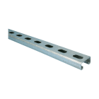 NVENT CADDY - Profilo strutturale tipo C, asolato, in acciaio prezinco, dimensioni 2m x 21mm x 41mm x 1.5mm, per montaggio rapido e resistente.