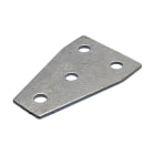 NVENT CADDY - Staffa rinforzo piatta a quattro fori, 132mm x 90mm, FOUR H FLAT GUSSET TEE BRACK.