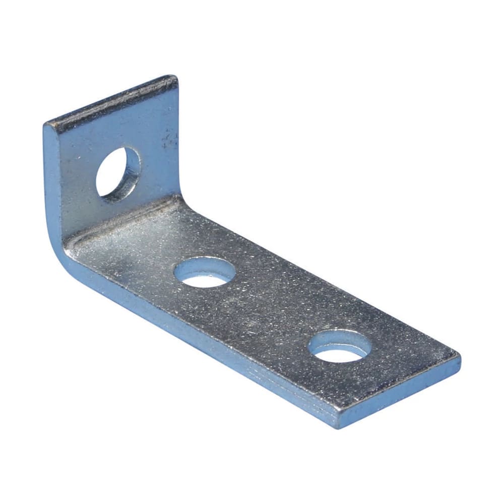 NVENT CADDY - Staffa angolare corta 3 fori in acciaio ad alta resistenza, dimensioni 103 mm x 42 mm.