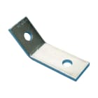 NVENT CADDY - Staffa angolare con angolo aperto e 2 fori, resistente, 45°, dimensioni 78x53 mm.