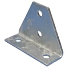 NVENT CADDY - Staffa angolare 90° con 4 fori, dimensioni 97mm x 140mm.