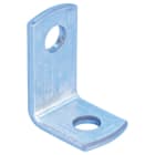 NVENT CADDY - Staffa angolare in acciaio con foro da 11 mm, ideale per supporti verticali e orizzontali.