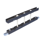 NVENT ERIFLEX - Supporto compatto barra con circuito neutro, 1-2 barre per fase, 5 mm spessore della barra PORTASBARRE COMPATTO CBS-B 2/5 TN.