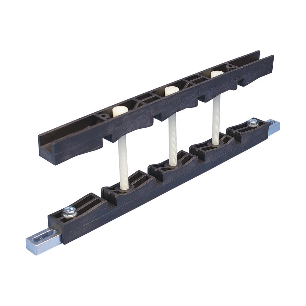 NVENT ERIFLEX - Supporto compatto barra con circuito neutro, 1 Barre per fase, 10 mm Spessore della barra PORTASBARRE CBS-B 1/10TN.