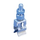 NVENT ERIFLEX - Clip di montaggio per barra liscia da 4 mm di spessore e clip M6 per fissaggio barra di terra da 12 mm.