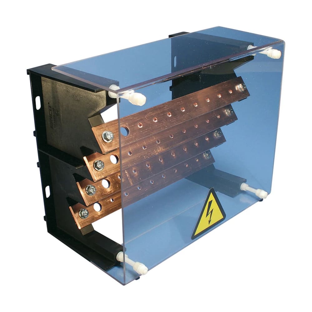 NVENT ERIFLEX - Distributore di potenza quadripolare in kit da 400A con barre filettate TR400A.