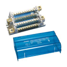 NVENT ERIFLEX - Ripartitore di potenza quadripolare da 160A con cavo laterale per la linea e 11 connettori sul lato del carico, profondità di 50mm.