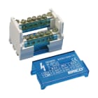 NVENT ERIFLEX - Distributore di potenza bipolare 80/100 A con 2 cavi lato linea e 13 connessioni lato carico, 14 uscite.