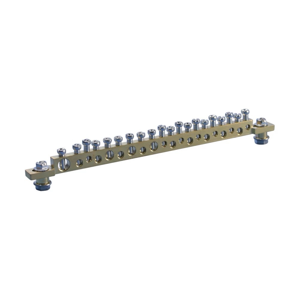 NVENT ERIFLEX - Barra di messa a terra e neutro ottone 20 connessioni MORSETTIERA DI TERRA EB 20.
