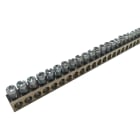 NVENT ERIFLEX - Barra di messa a terra e neutro in ottone nichelato con 166 connessioni, morsettiera di terra EB 166 uscite.