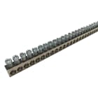 NVENT ERIFLEX - Barra di messa a terra e neutro in ottone nichelato con 142 connessioni, morsettiera di terra EB 142 uscite.