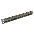 NVENT ERIFLEX - Barra messa terra neutro alluminio stagnato 12 connessioni mors.