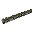 NVENT ERIFLEX - Barra messa terra neutro doppia alluminio stagnato 26 connessioni MORS TERRA NEUTRO DOPPIA 26 USC ALL ST.