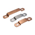 NVENT ERICO - Cinghia per nastro a due fori in alluminio, misura 25 x 3 mm, adatta per nastro da 65 mm.