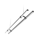 ESSE-CI - PIPE LINE DK/PG 62W 3000K CRI>90 NERO OP 86DKD62K3BK