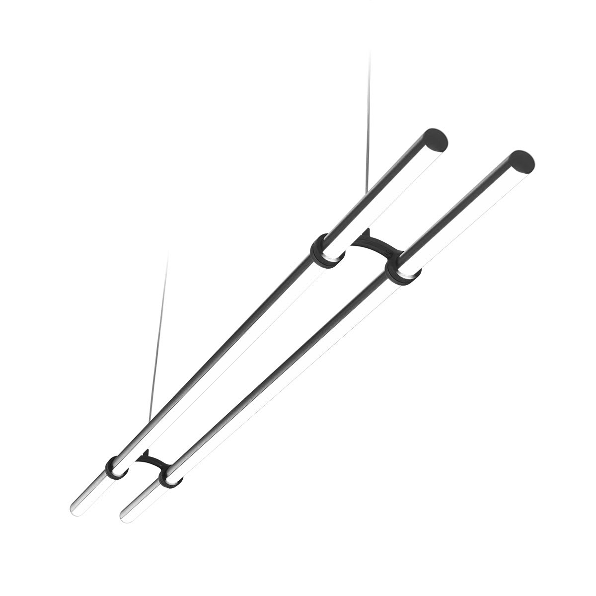 ESSE-CI - PIPE LINE/PG 48W 4000K CRI>90 DALI NERO